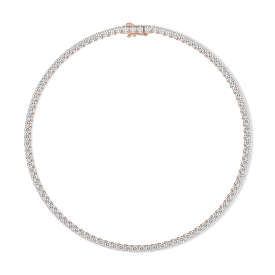 Tenniscollier mit Diamanten Roségold 585 I STARLINE FOUR
