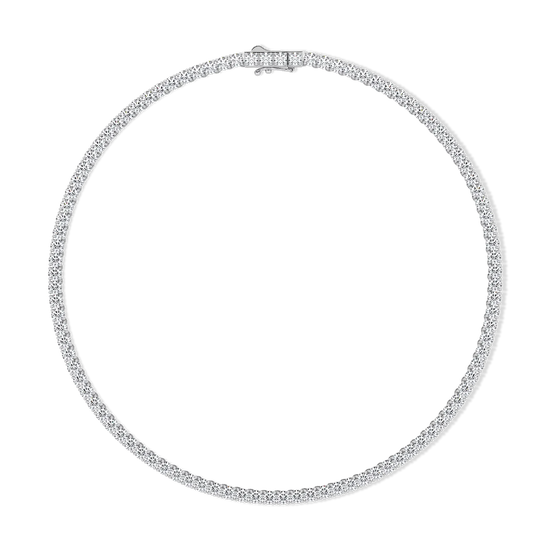 Tenniscollier mit Diamanten Weißgold 585 I STARLINE FOUR
