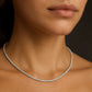 Tenniscollier mit Diamanten Weißgold 585 I STARLINE FOUR