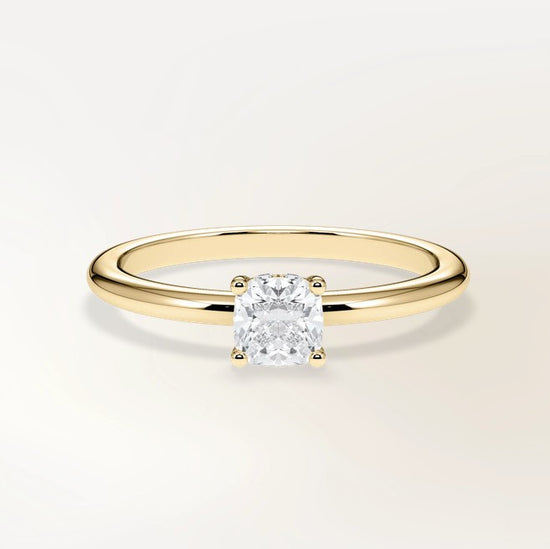 Verlobungsring Gelbgold 585 mit Diamant I AMORE CUSHION