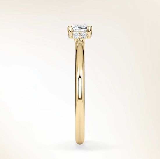 Verlobungsring Gelbgold 585 mit Diamant I AMORE CUSHION