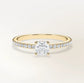 Verlobungsring Gelbgold 585 mit Diamant I AMORE CUSHION PAVE