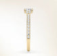 Verlobungsring Gelbgold 585 mit Diamant I AMORE CUSHION PAVE