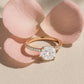 Verlobungsring Rosegold 585 mit Diamant I AMORE CUSHION PAVE