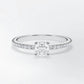 Verlobungsring Platin 950 mit Diamanten I AMORE CUSHION PAVE