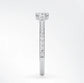 Verlobungsring Platin 950 mit Diamanten I AMORE CUSHION PAVE