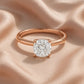 Verlobungsring Rosegold 585 mit Diamant I AMORE CUSHION
