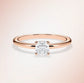 Verlobungsring Rosegold 585 mit Diamant I AMORE CUSHION