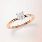 Verlobungsring Rosegold 585 mit Diamant I AMORE CUSHION