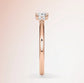 Verlobungsring Rosegold 585 mit Diamant I AMORE CUSHION