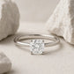 Verlobungsring Weißgold 585 mit Diamant I AMORE CUSHION