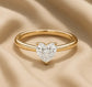 Verlobungsring Gelbgold 585 mit Diamant I AMORE HERZ