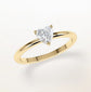 Verlobungsring Gelbgold 585 mit Diamant I AMORE HERZ
