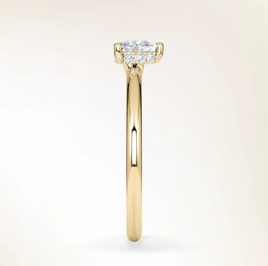 Verlobungsring Gelbgold 585 mit Diamant I AMORE HERZ