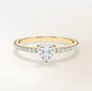 Verlobungsring Gelbgold 585 mit Diamant I AMORE HERZ PAVE