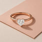 Verlobungsring Rosegold 585 mit Diamant I AMORE HERZ