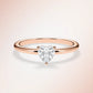 Verlobungsring Rosegold 585 mit Diamant I AMORE HERZ