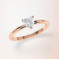 Verlobungsring Rosegold 585 mit Diamant I AMORE HERZ
