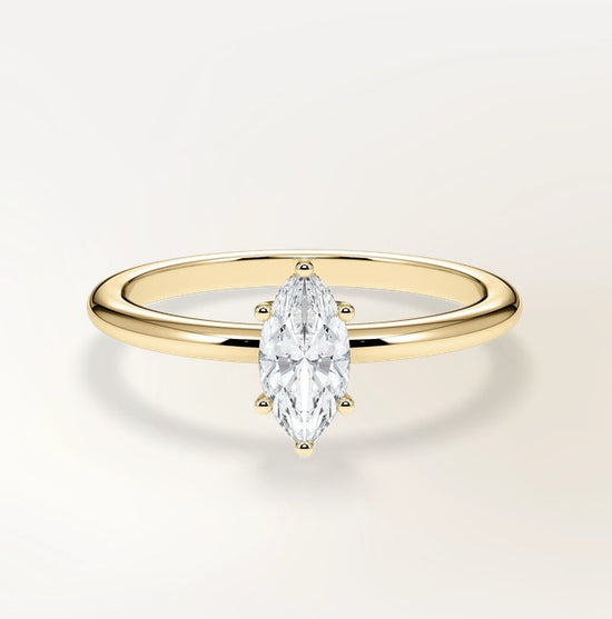 Verlobungsring Gelbgold 585 mit Diamanten I AMORE MARQUISE