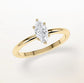 Verlobungsring Gelbgold 585 mit Diamanten I AMORE MARQUISE
