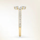 Verlobungsring Gelbgold 585 mit Diamanten I AMORE MARQUISE PAVE