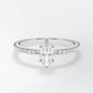 Verlobungsring Weißgold 585 mit Diamanten I AMORE MARQUISE PAVE