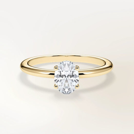 Verlobungsring Gelbgold 585 mit Diamant I AMORE OVAL