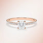 Verlobungsring Rosegold 585 mit Diamant I AMORE PRINCESS PAVE