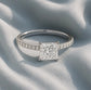 Verlobungsring Platin 950 mit Diamanten I AMORE PRINCESS PAVE