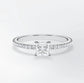 Verlobungsring Platin 950 mit Diamanten I AMORE PRINCESS PAVE