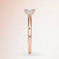 Verlobungsring Rosegold 585 mit Diamant I AMORE PRINCESS