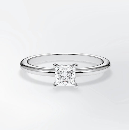 Verlobungsring Weißgold 585 mit Diamant I AMORE PRINCESS