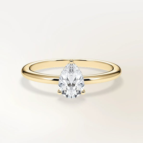 Verlobungsring Gelbgold 585 mit Diamant I AMORE TROPFEN
