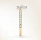 Verlobungsring Gelbgold 585 mit Diamant I AMORE TROPFEN PAVE