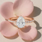 Verlobungsring Rosegold 585 mit Diamant I AMORE TROPFEN PAVE