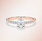 Verlobungsring Rosegold 585 mit Diamant I AMORE TROPFEN PAVE