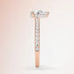Verlobungsring Rosegold 585 mit Diamant I AMORE TROPFEN PAVE