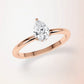 Verlobungsring Rosegold 585 mit Diamant I AMORE TROPFEN