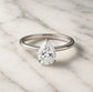 Verlobungsring Weißgold 585 mit Diamant I AMORE TROPFEN