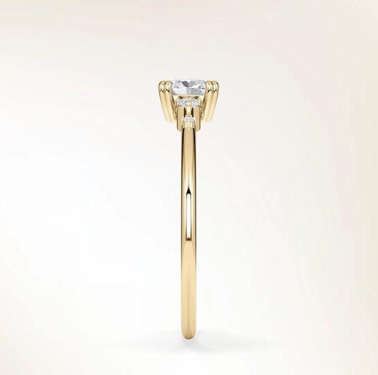 Verlobungsring Gelbgold 585 mit Diamanten I BELLA CUSHION