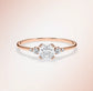 Verlobungsring Roségold 585 mit Diamanten I BELLA CUSHION