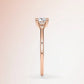 Verlobungsring Roségold 585 mit Diamanten I BELLA CUSHION