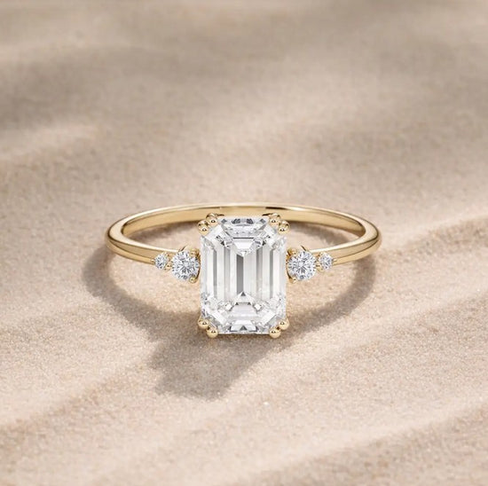 Verlobungsring Gelbgold 585 mit Diamanten I BELLA EMERALD