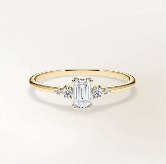 Verlobungsring Gelbgold 585 mit Diamanten I BELLA EMERALD