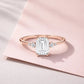 Verlobungsring Rosegold 585 mit Diamanten I BELLA EMERALD
