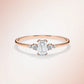 Verlobungsring Rosegold 585 mit Diamanten I BELLA EMERALD