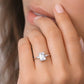 Verlobungsring Weißgold 585 mit Diamanten I BELLA EMERALD