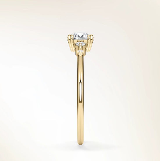 Verlobungsring Gelbgold 585 mit Diamanten I BELLA