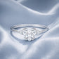 Verlobungsring Weißgold 585 mit Diamanten I BELLA HERZ