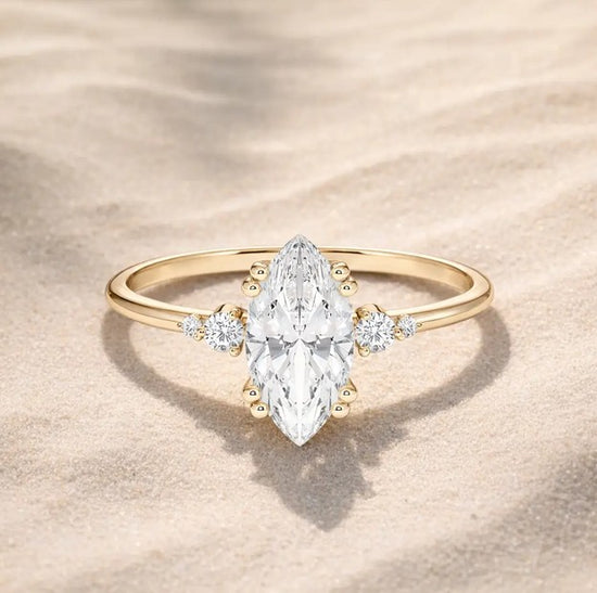 Verlobungsring Gelbgold 585 mit Diamanten I BELLA MARQUISE